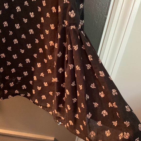 🖤🌼FRENCH CONNECTION Black Patterned Sundress - Picture 3 of 10